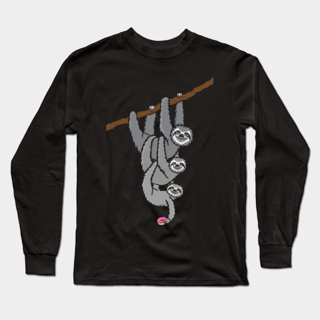 Sloths Long Sleeve T-Shirt by Plushism